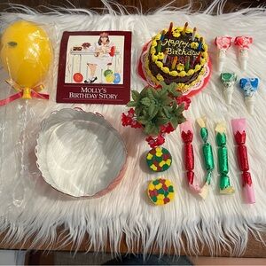 Pleasant Company Molly's Party Treats Birthday Cake Candles Ballon First Edition